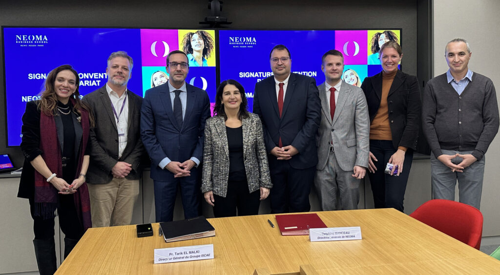 Signature d’une Convention de Partenariat entre Groupe ISCAE et NEOMA Business School