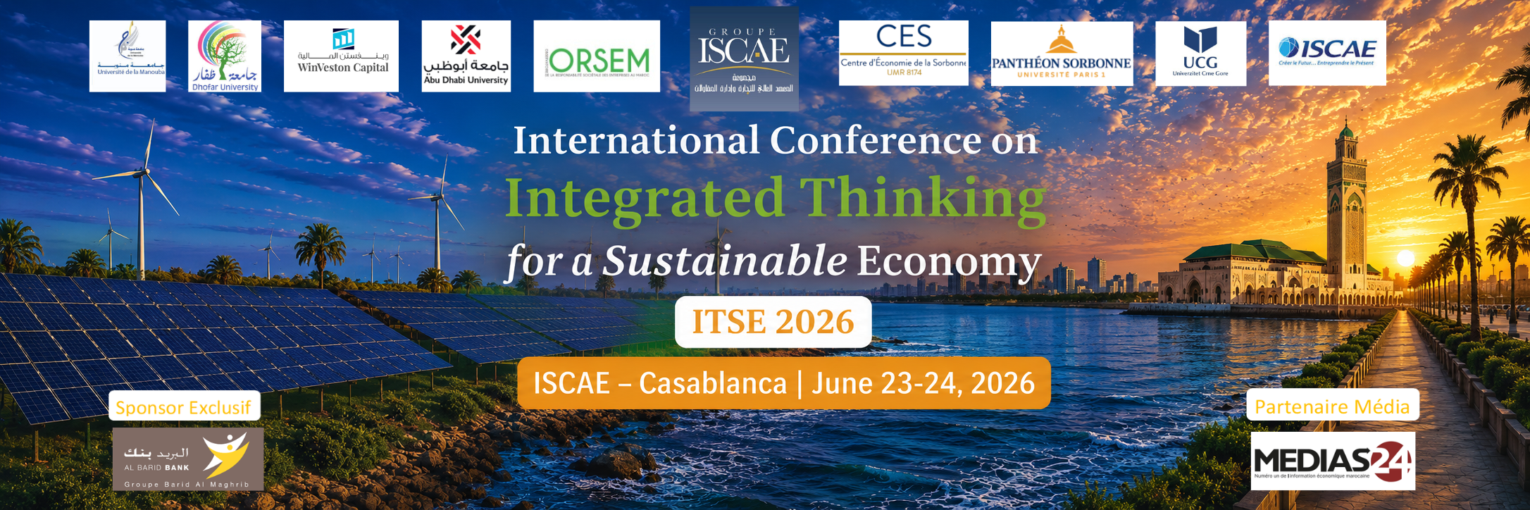 ITSE 2026 — International Conference, ISCAE-Casablanca