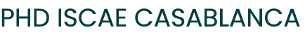 PHD ISCAE Casablanca