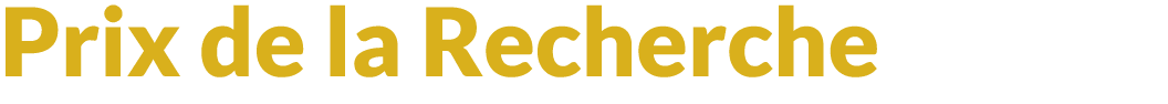Prix de la Recherche 