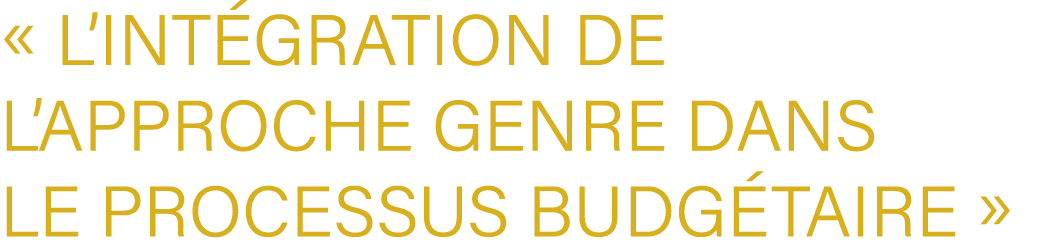 « L’Int gration de l’approche genre dans le processus budg taire »