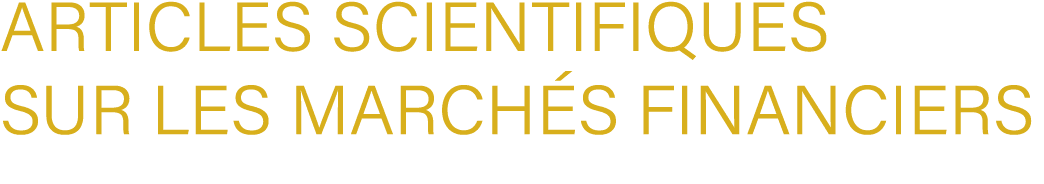 articles scientifiques sur les March s Financiers